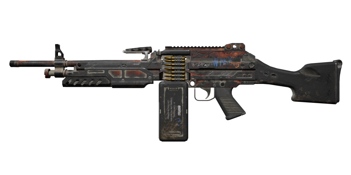 M249轻机枪-战损